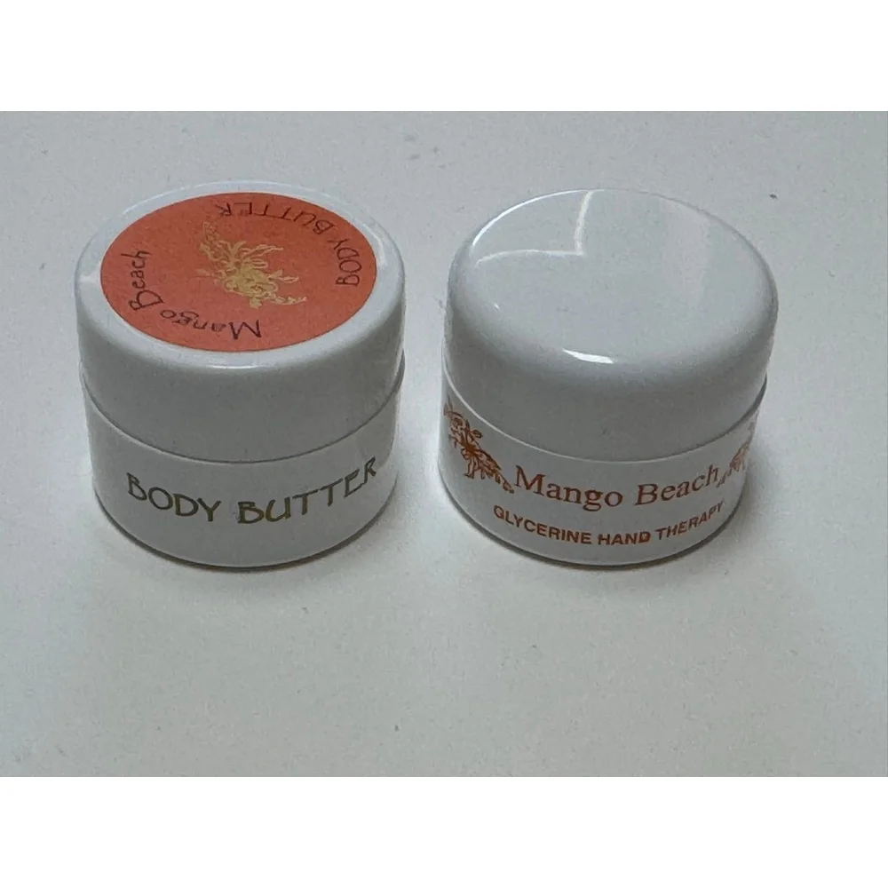 Camille Beckman Mango Beach Body Butter & Glycerine Hand Therapy- 0.25 oz Each